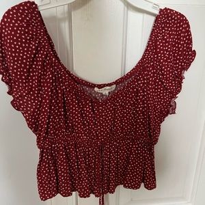 Pacsun Red Crop Top